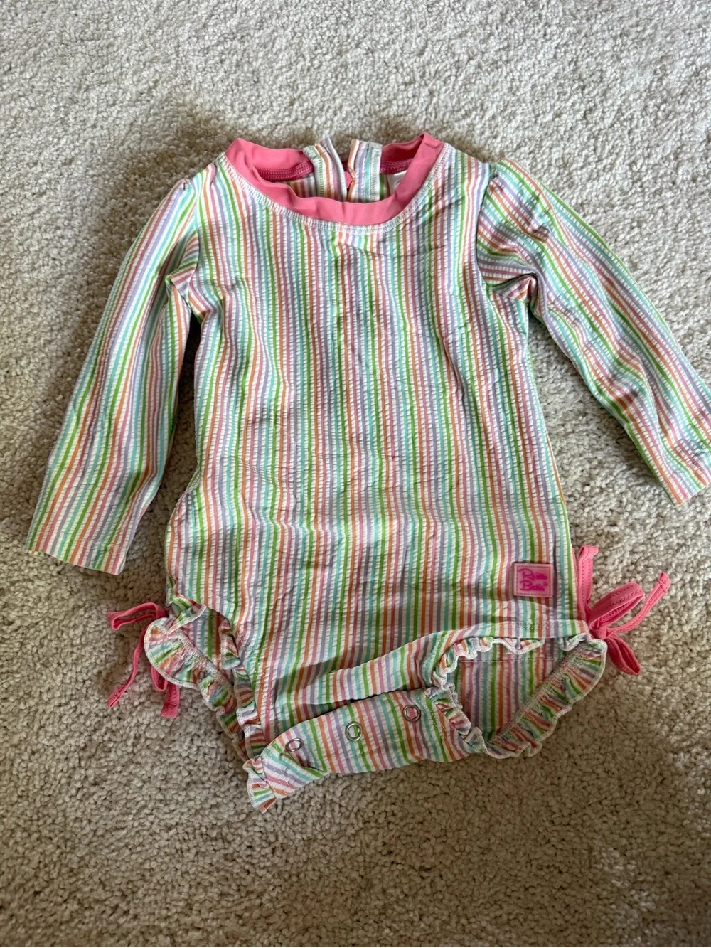 Lot of 3 Ruffle Butts Swimsuits 6-12m